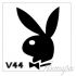 Трафарет для блеск и био тату. Playboy 5х5