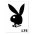 Трафарет для блеск и био тату. Playboy 9х7